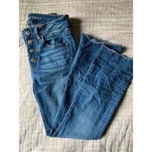 American Eagle High rise crop flare jeans